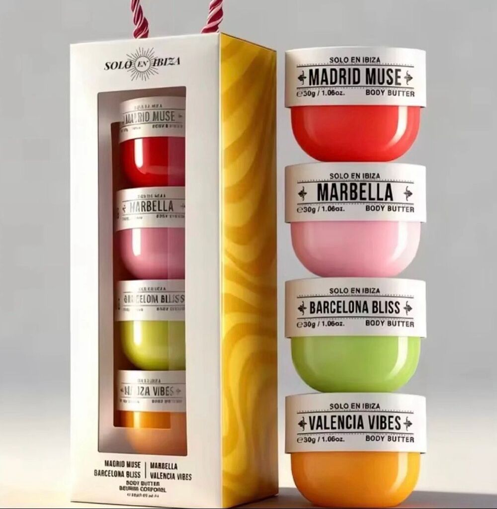 SOLO EN ABIZA - NWT 4-Pack Discovery Set of Travel-Size Body Butter